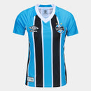 Camisa Grêmio I 25/26 Torcedor Umbro Feminina - Azul+Preto