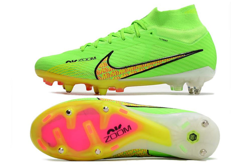 Chuteira Nike Mercurial Superfly IX Elite SG Campo - Verde