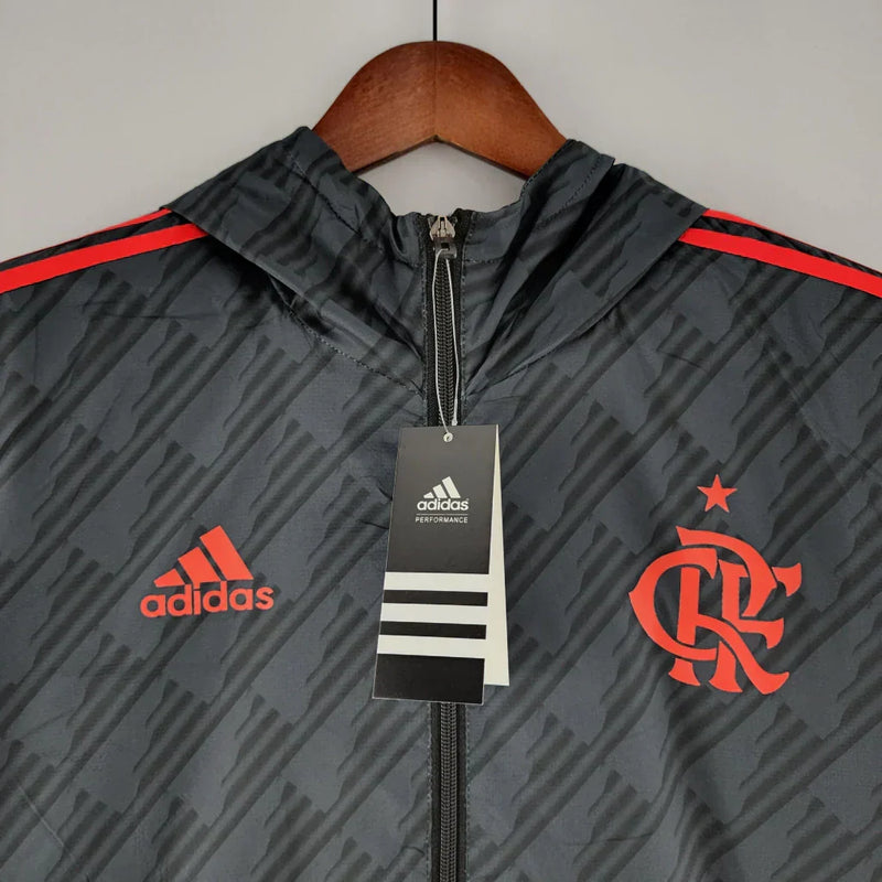 Corta-vento Flamengo Adidas - Preto