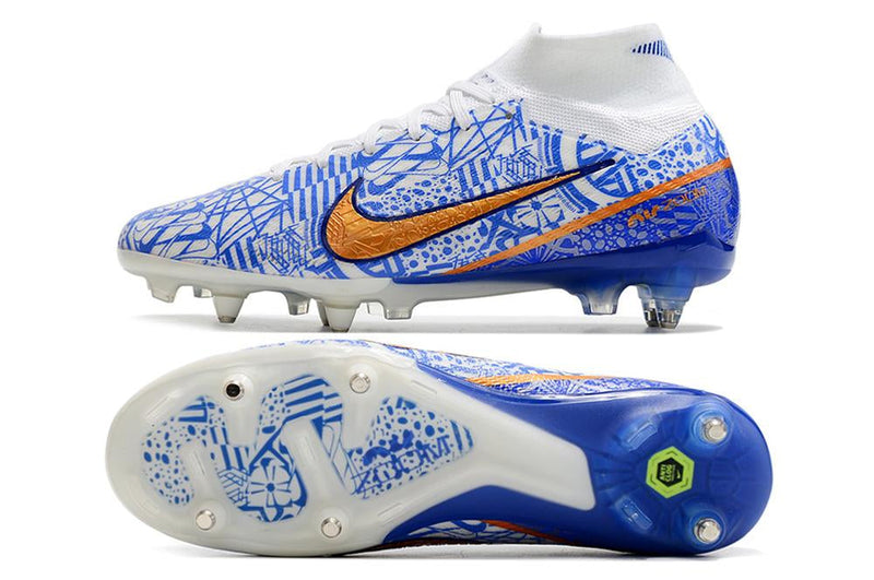 Chuteira Nike Mercurial Superfly IX Elite SG Campo - Azul