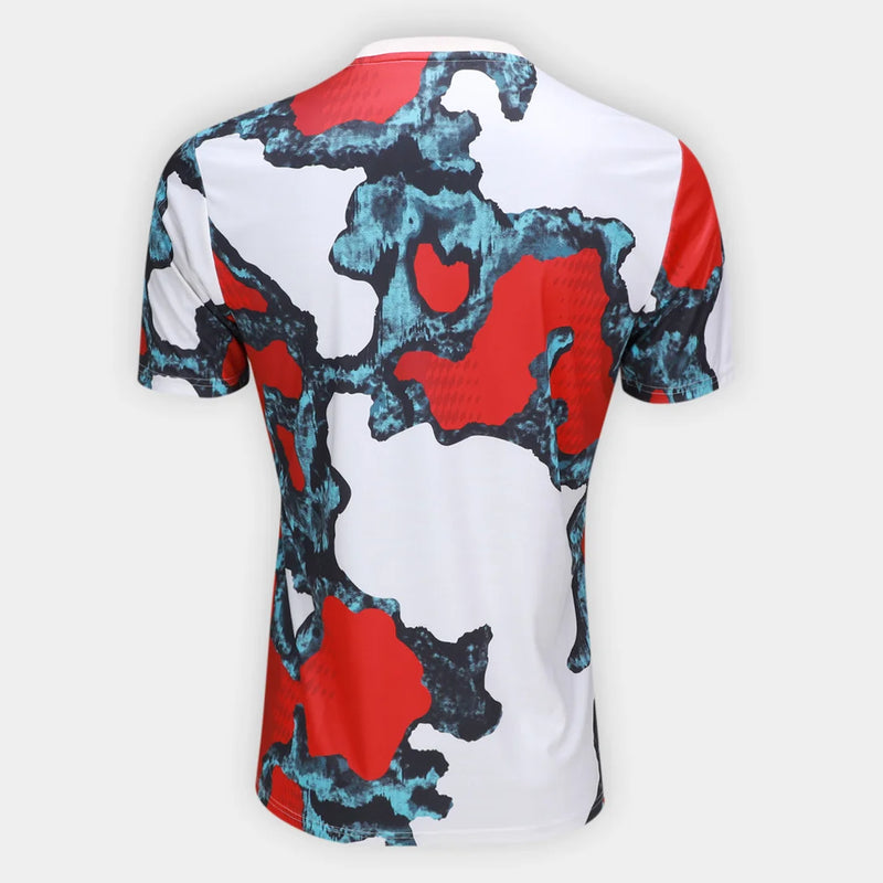 Camisa Bayern de Munique 25/26 Apresentação Adidas Masculina - Branco+Vermelho