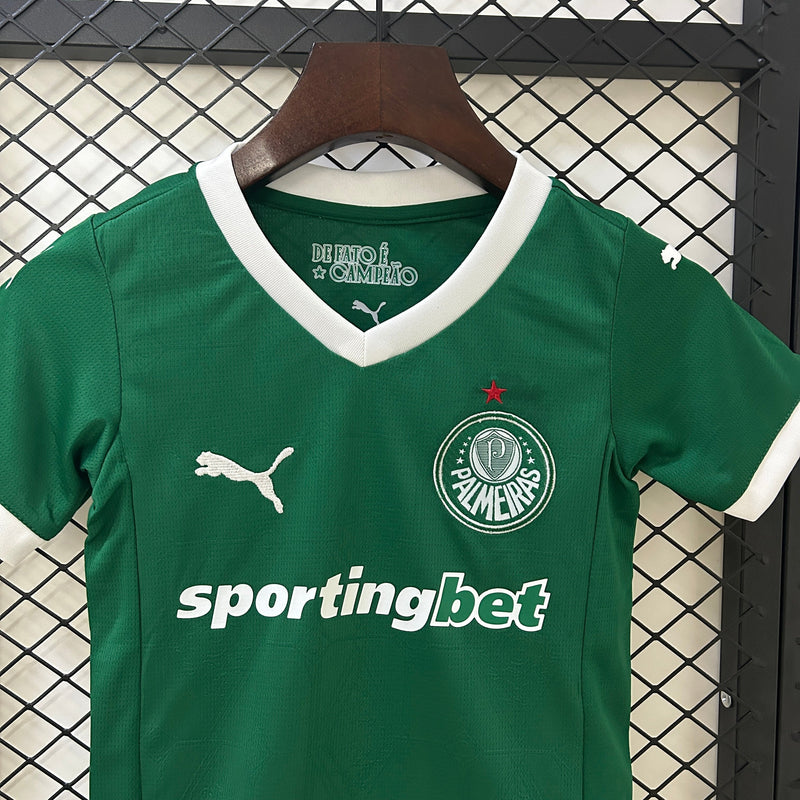 Kit Infantil Palmeiras 25/26 Home - Verde