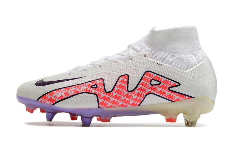 Chuteira Nike Mercurial Superfly IX Elite SG Campo - Branco e Vermelho