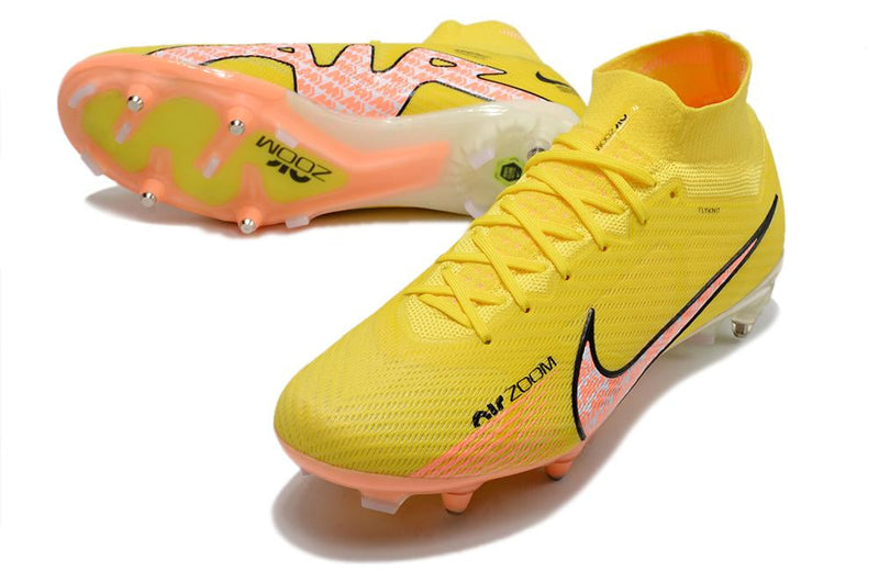 Chuteira Nike Mercurial Superfly IX Elite SG Campo - Amarelo