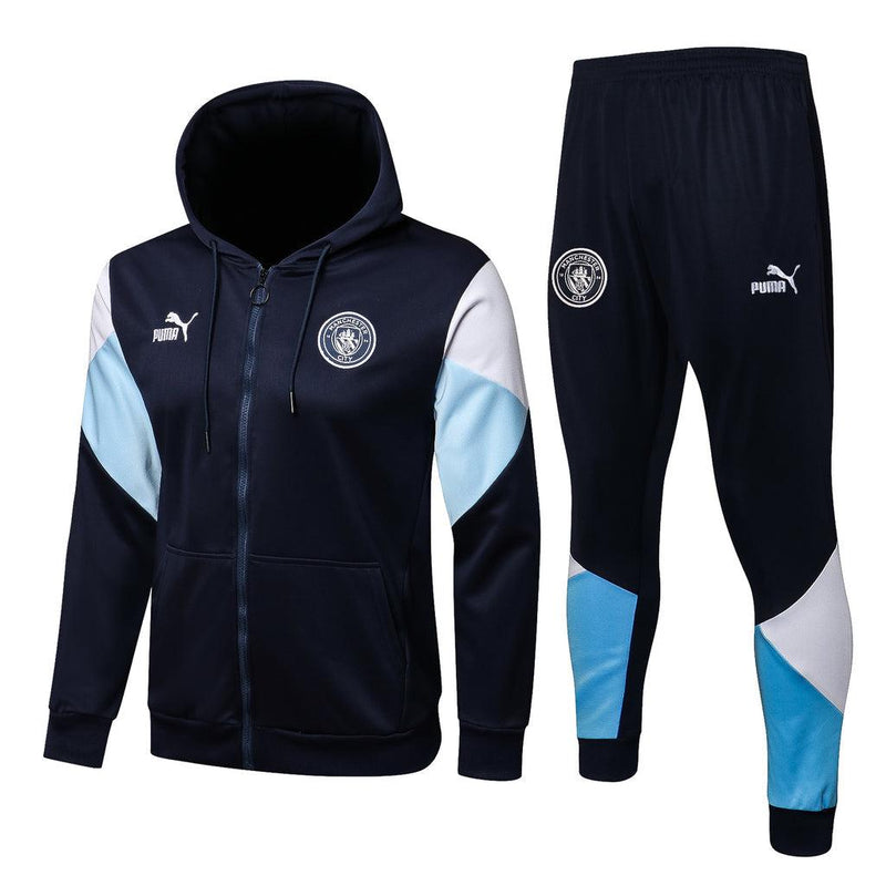 Conjunto Inverno Manchester City Azul Puma - Com Capuz