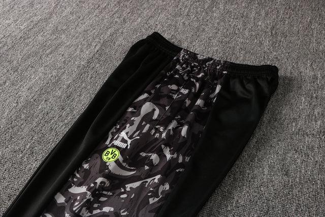 Conjunto Inverno Borussia Dortmund Preta Puma - Com Fecho