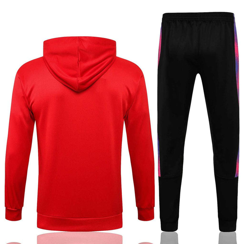 Conjunto Inverno PSG Vermelho e Preto Jordan - Com Capuz