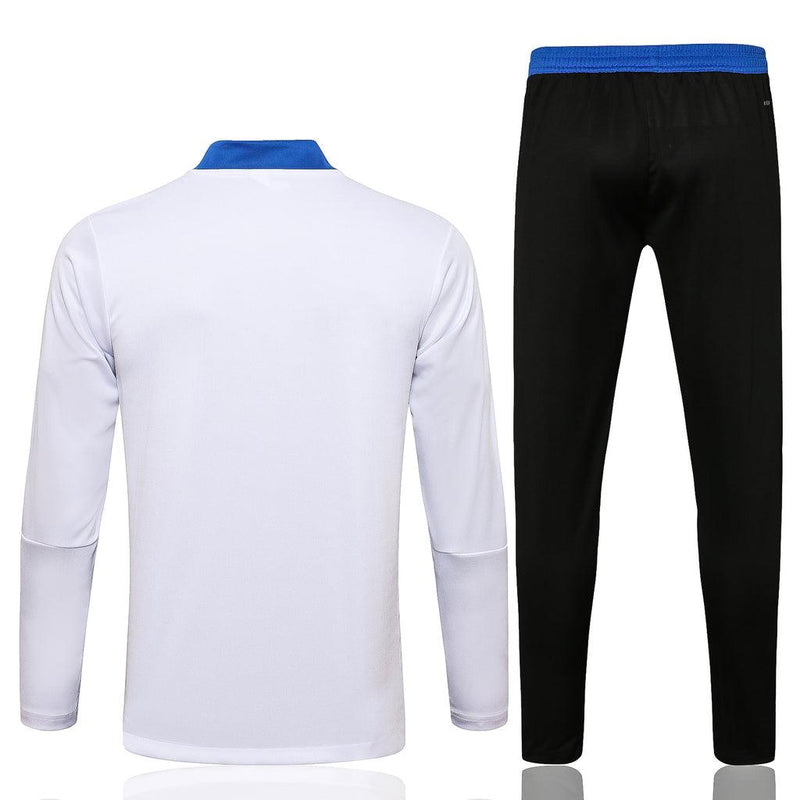 Conjunto Inverno Real Madrid Branco Adidas - Com Ziper