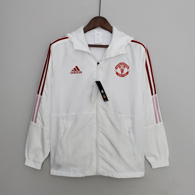 Corta-vento Manchester United Adidas - Branco