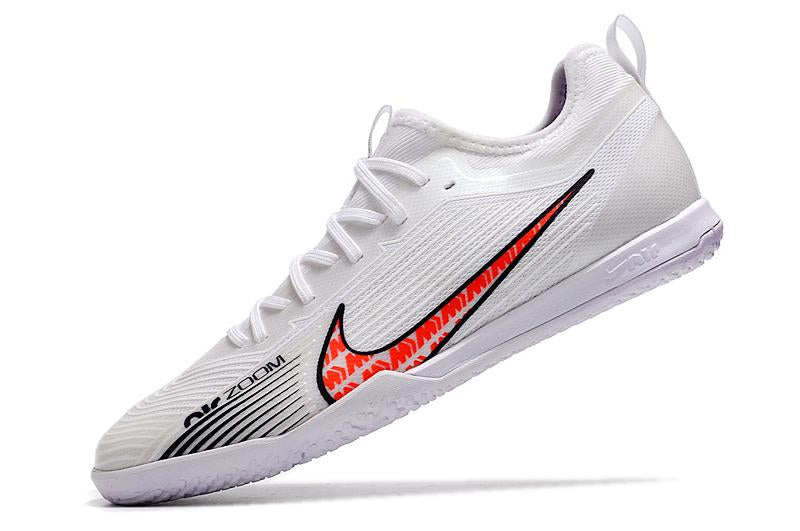 Chuteira Nike Air Zoom Mercurial Vapor XV Pro Futsal - Branco e Laranja