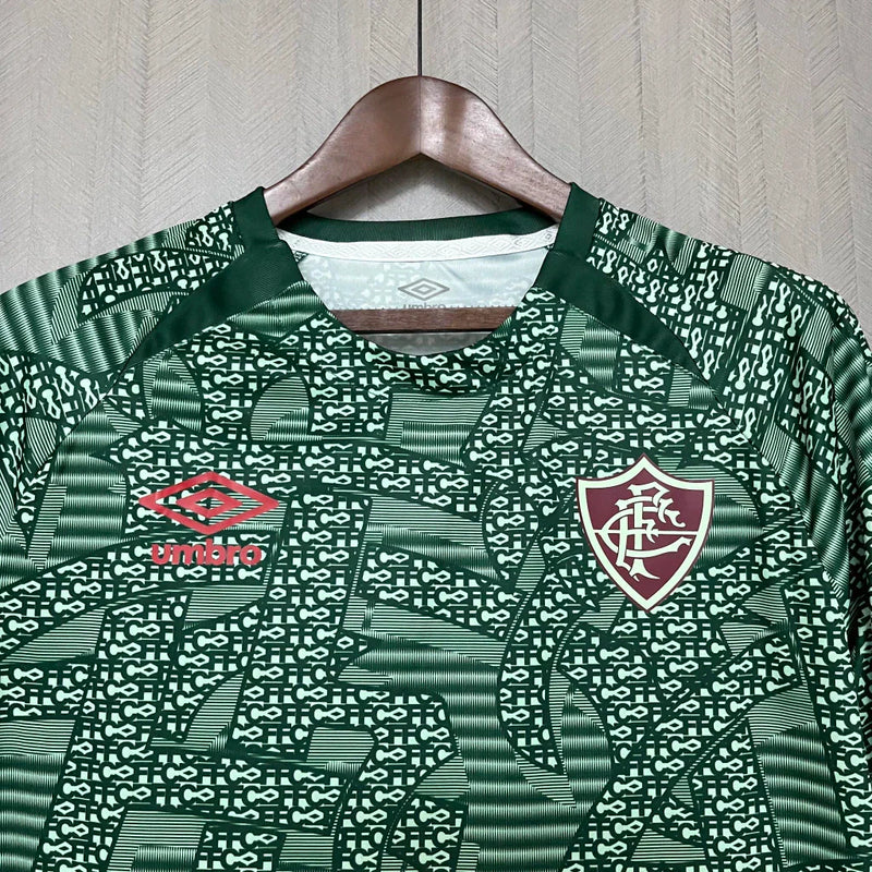 Camisa Fluminense verde pré-jogo 24/25 Torcedor Umbro Masculina - Verde